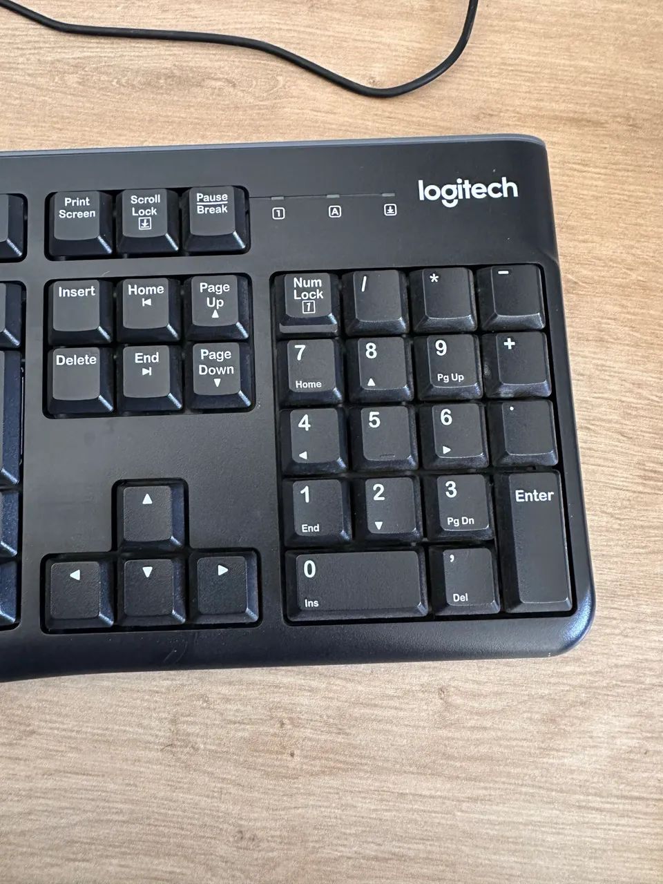 teclado logitech com fio usb preto - Foto 2