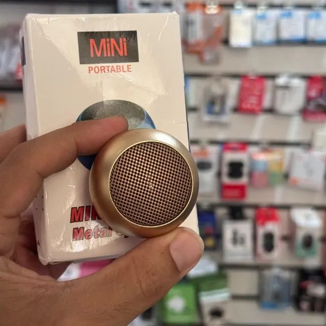 Caixinha de som mini Speaker Bluetooth - cores variadas - Foto 5