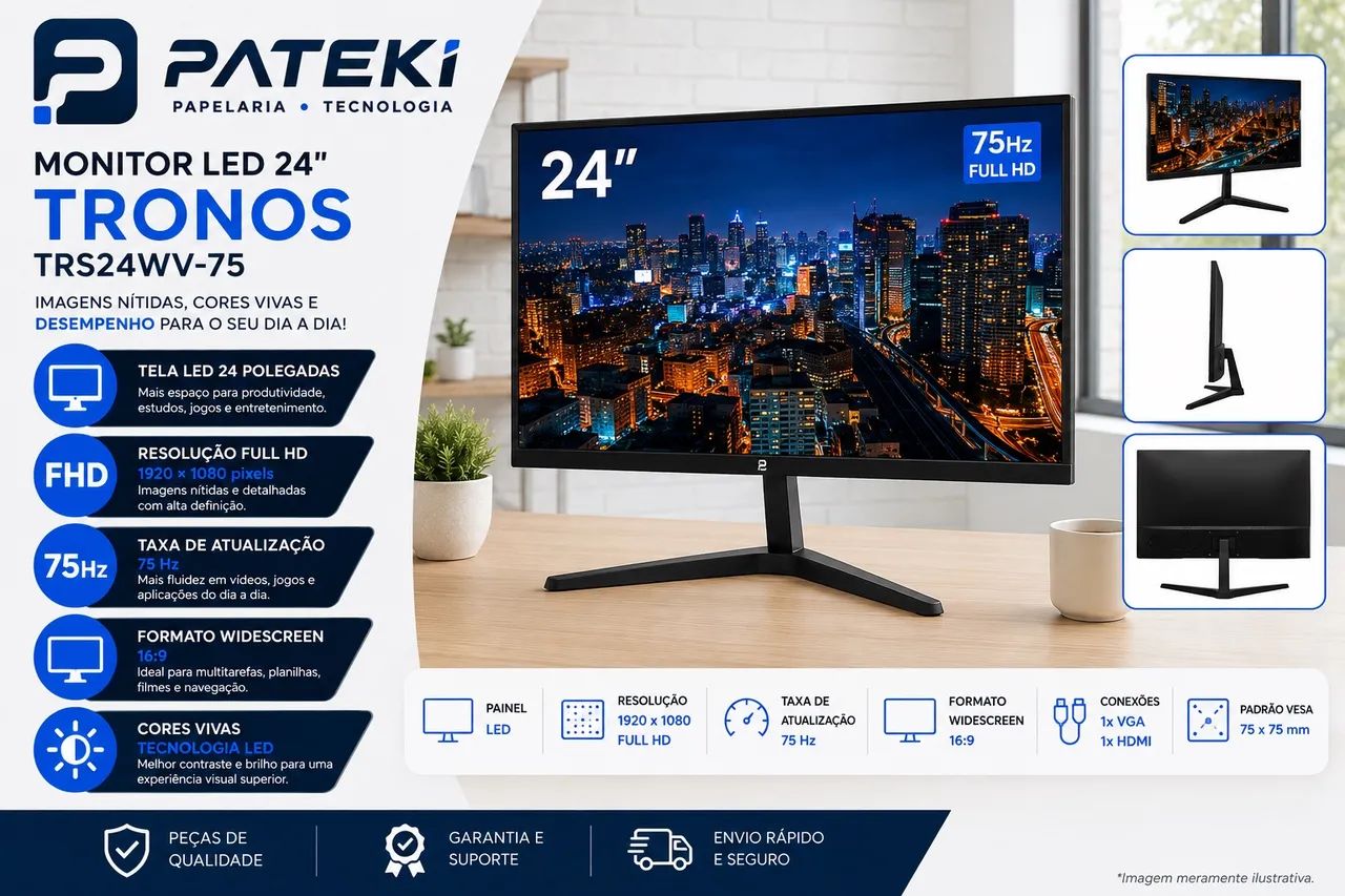 Monitor Tronos 24? 75hz - Foto 4