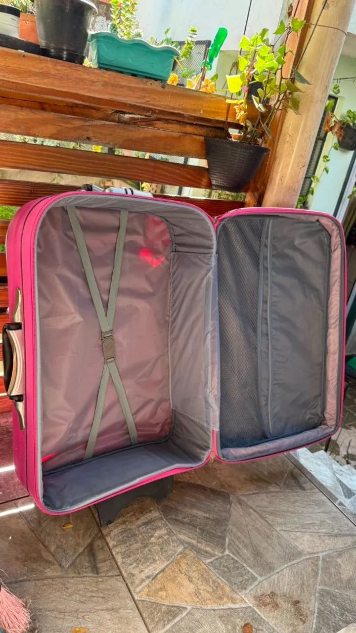 Mala de Viagem Média ORMI Flexível - Rosa - Foto 2