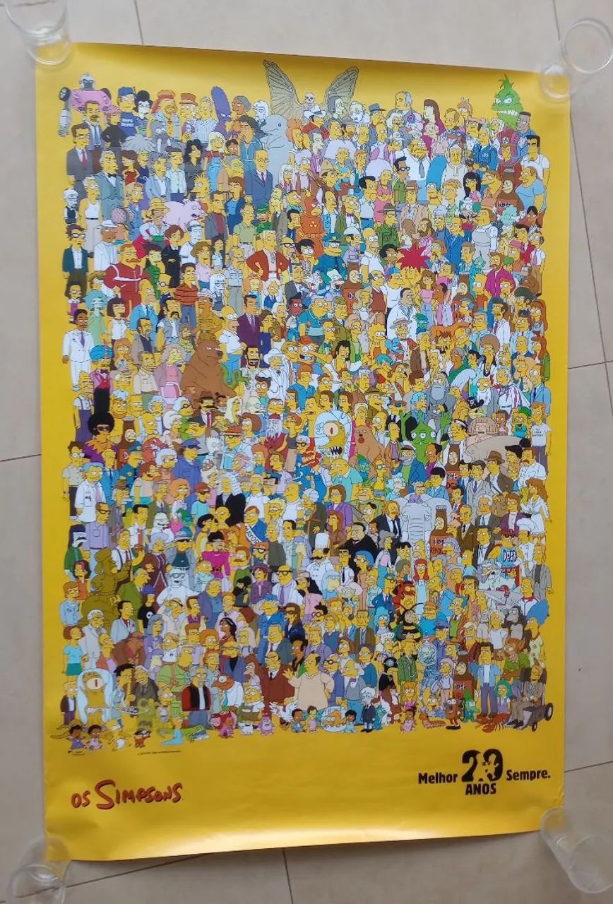 Poster Comemorativo dos Simpsons - 20 anos!!