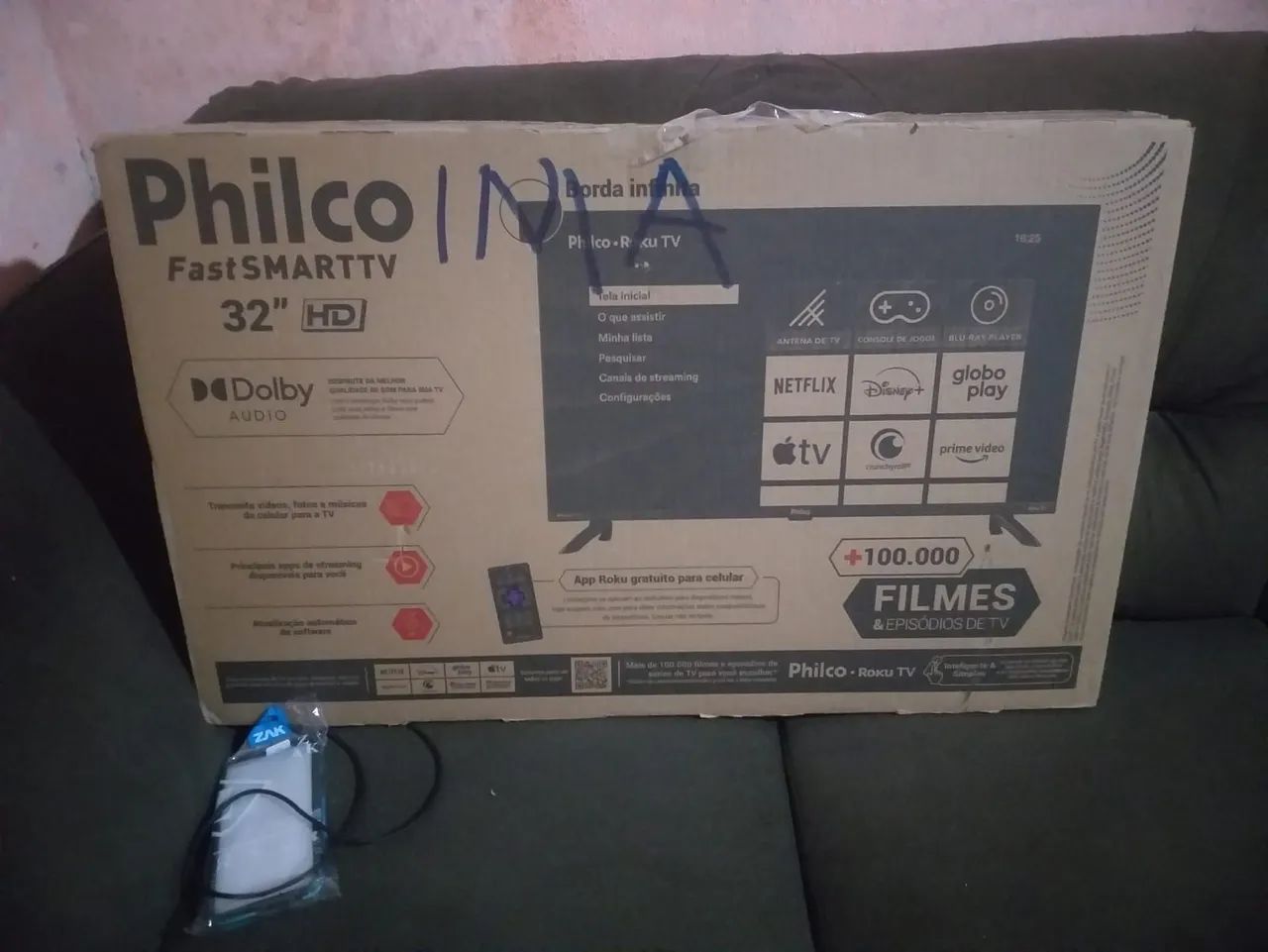 Vendo smart Tv de 32 polegadas semi nova na caixa !  - Foto 2