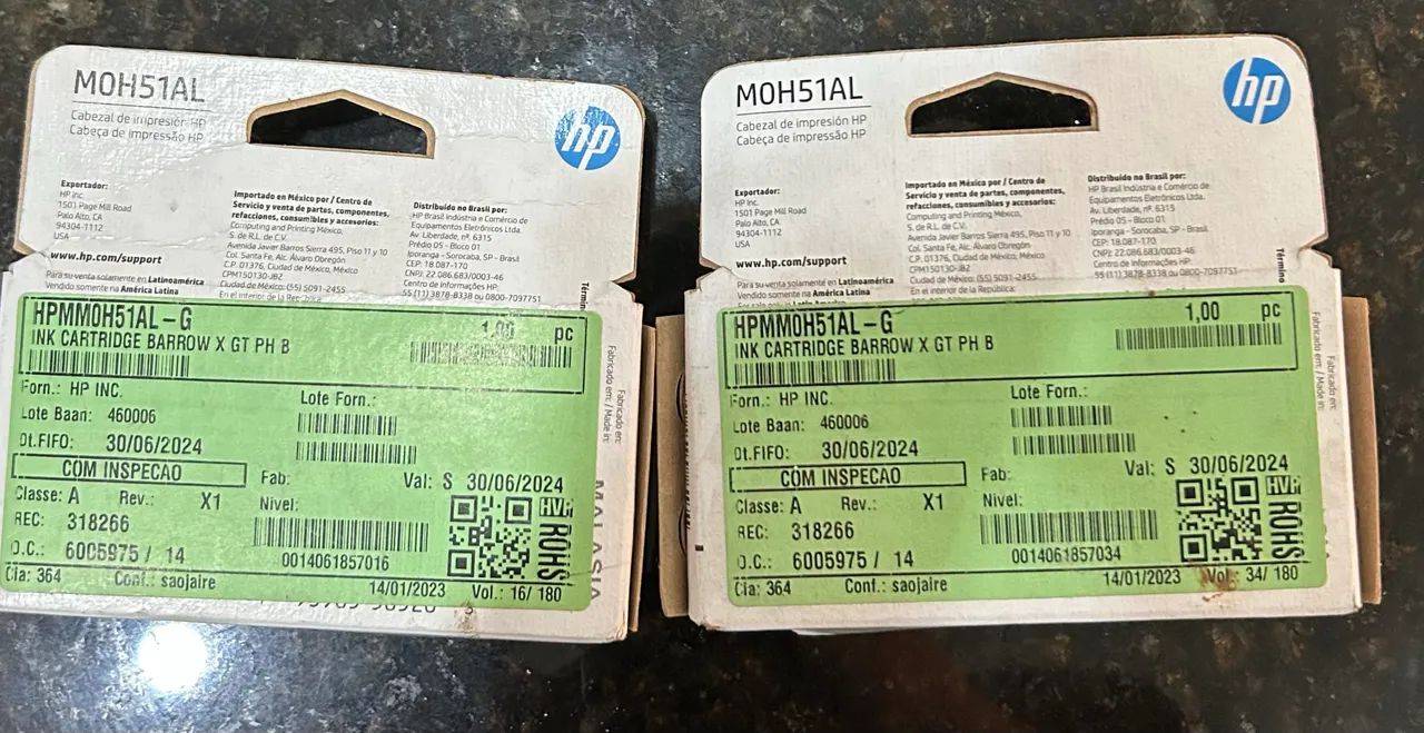 Dois cartuchos de tinta impressora HP - Foto 2