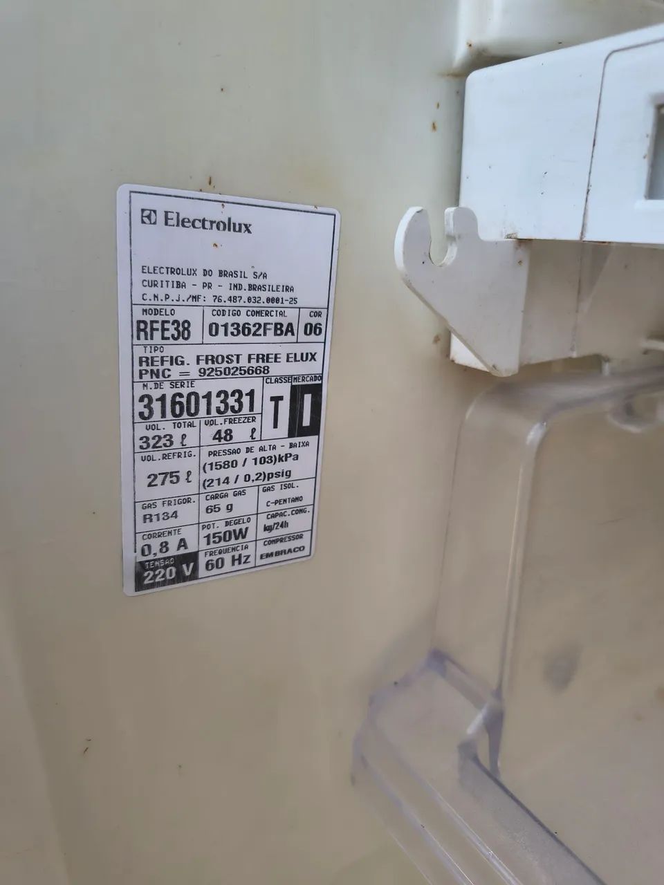 Geladeira eletrolux
