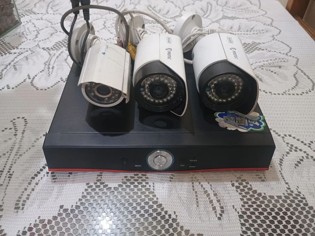 KIT CFTV DVR 4Ch + 3 Câmeras D/N(Desapego) - Foto 2