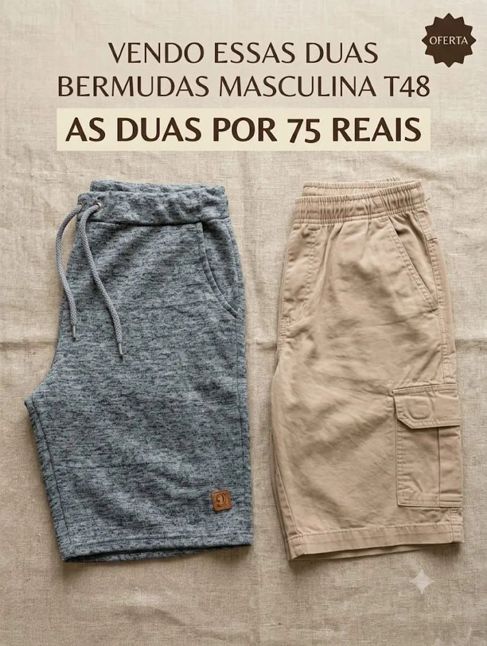 Desapego Masculino TGG camisas e short T48  - Foto 2