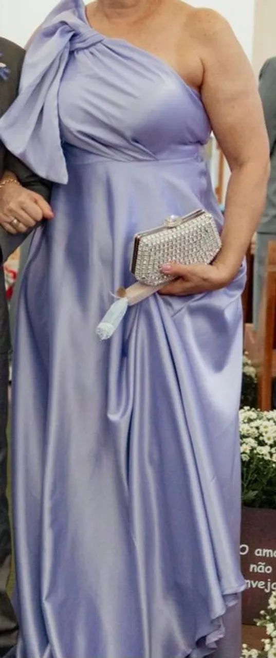 Vestido Lilás Tamanho G - Foto 4