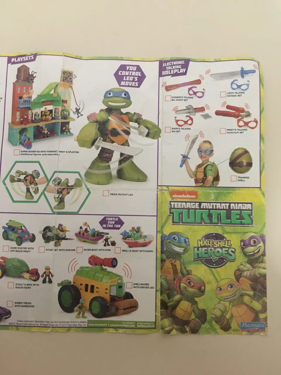 Catálogo coleção Tartarugas Ninja - Antiguidades - Jardim