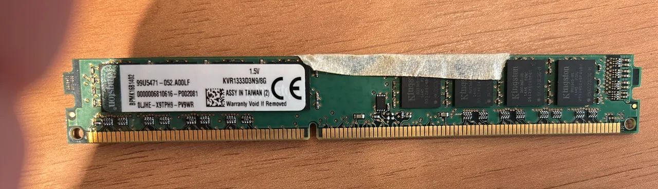 MEMÓRIA RAM 8GB DDR3 KINGSTON