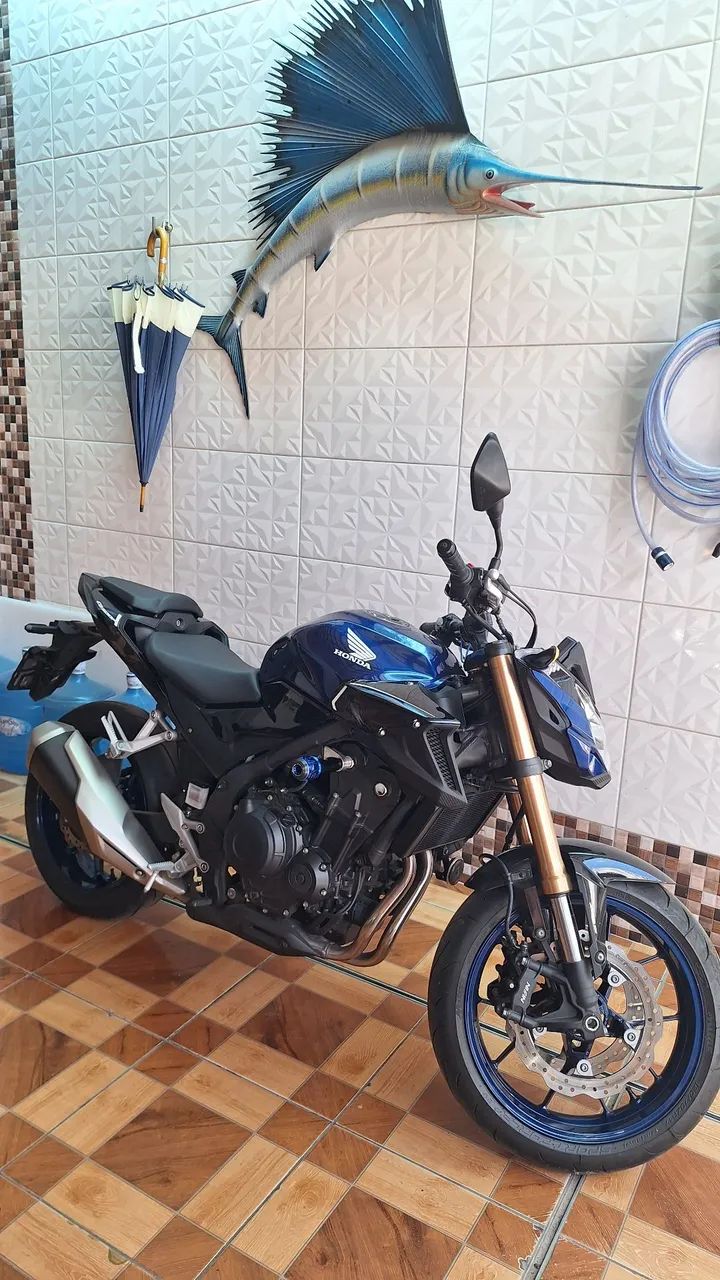 CB 500F  ano 2024 cor azul