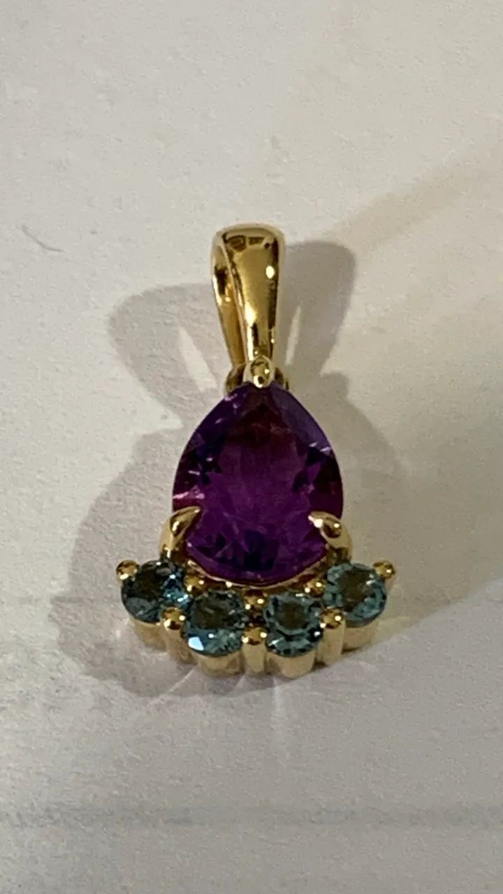 Delicado pingente de ouro 18 k - Foto 5