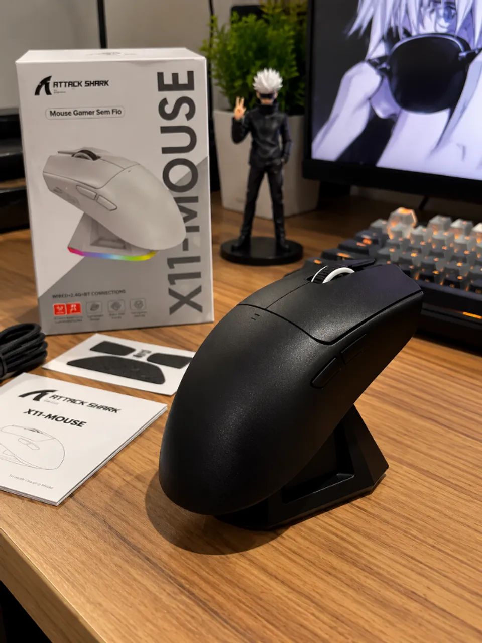 MOUSE ATTACK SHARK X11 - NA CAIXA - Foto 4