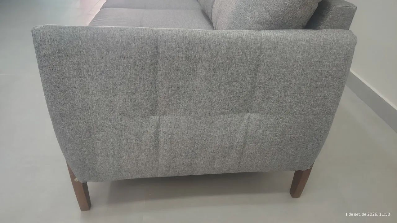 Sofá Arezzo tecido linho cinza  - Foto 3