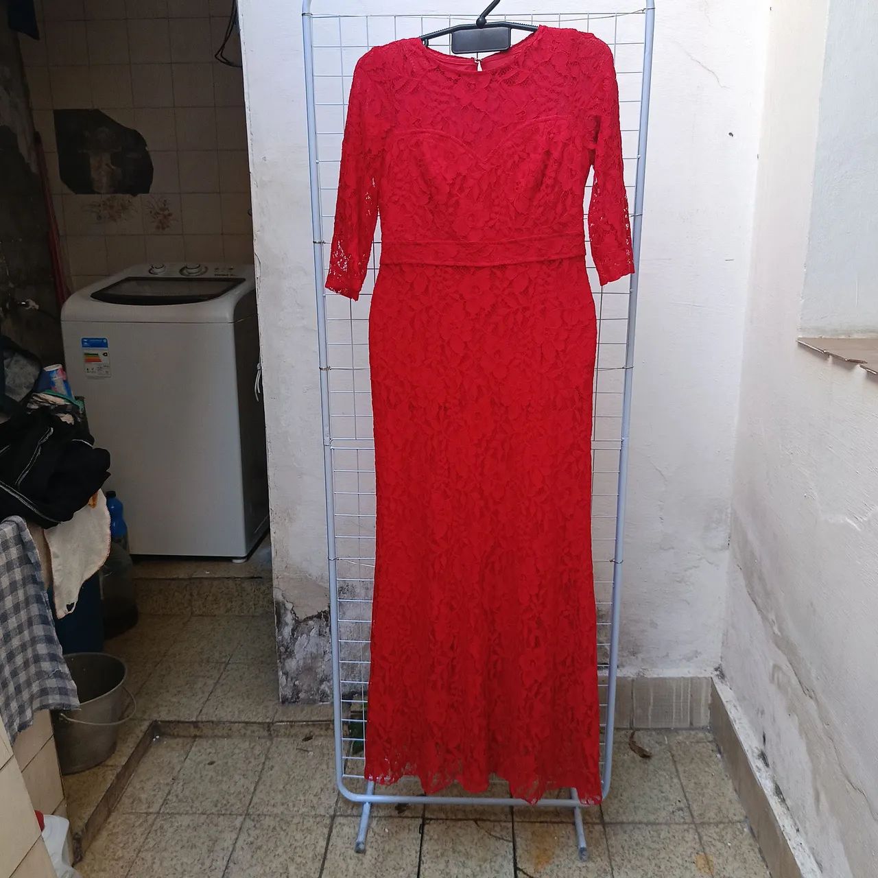 Vestido de renda Vermelha - Foto 3