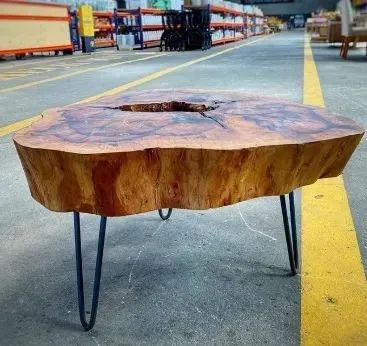 Mesa de centro tronco