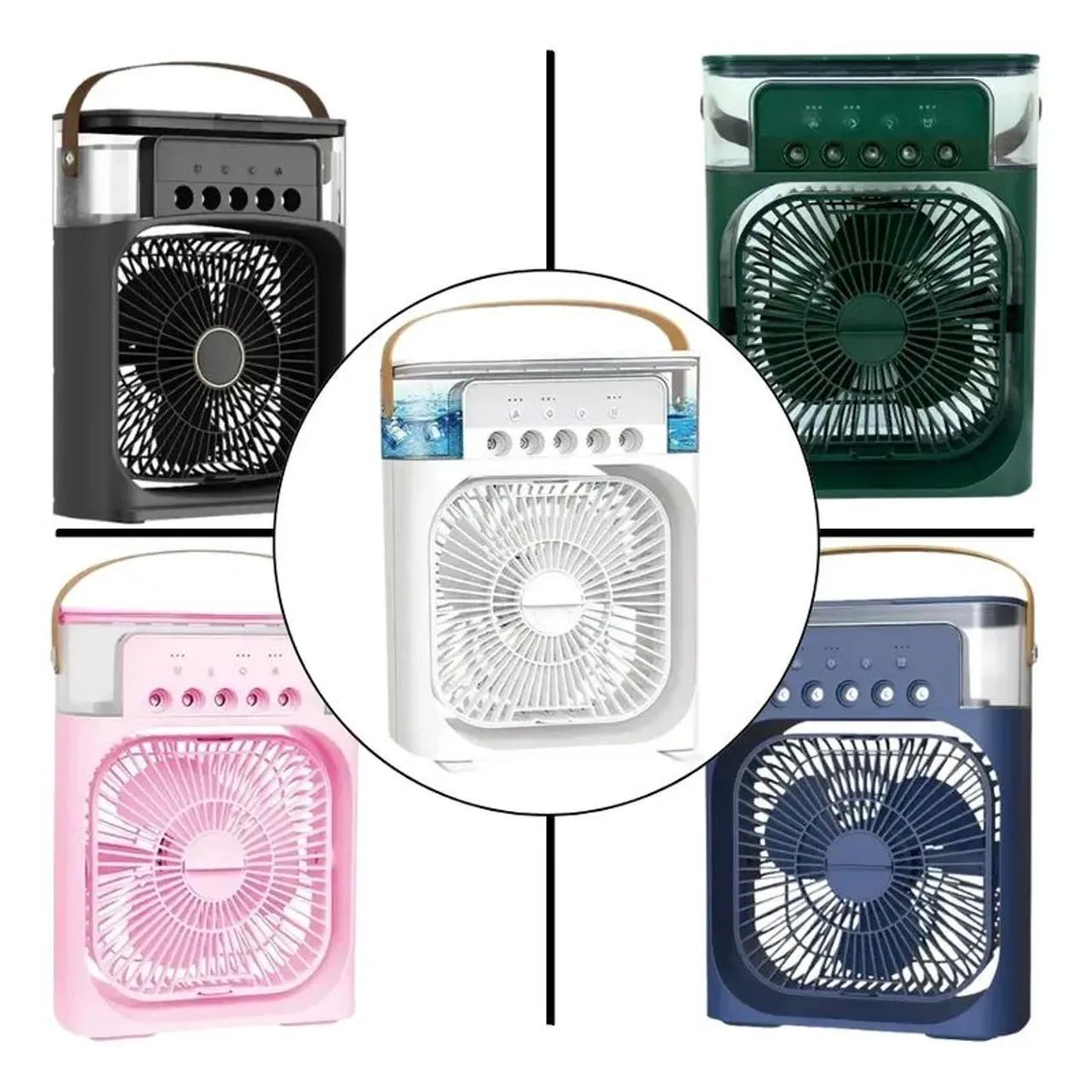 Ventilador umidificador de mesa ar climatizador