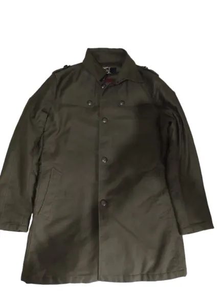 Sobretudo Estilo Militar  Verde da Zara - Foto 2