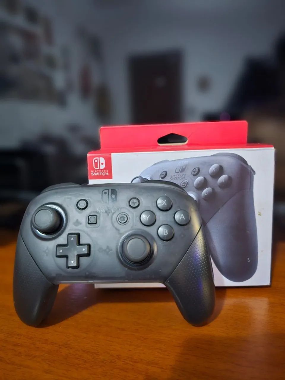 Pro Controller Nintendo Switch Original (Seminovo + Caixa Original) | Envio OLXPAY - Foto 2