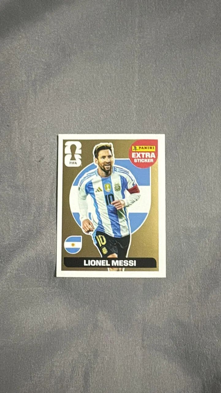Figurinhas da Copa 2026 - Legends Messi Ouro 