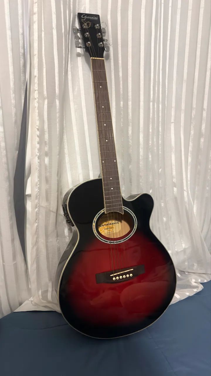 Violão Giannini Performance Elétrico + Capa e Cabo