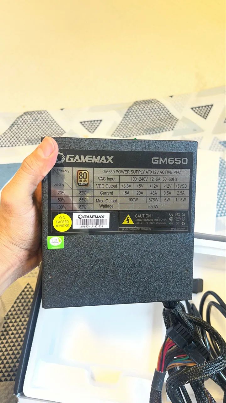 Fonte  ATX Gamemax 650W Bronze Plus - Foto 5