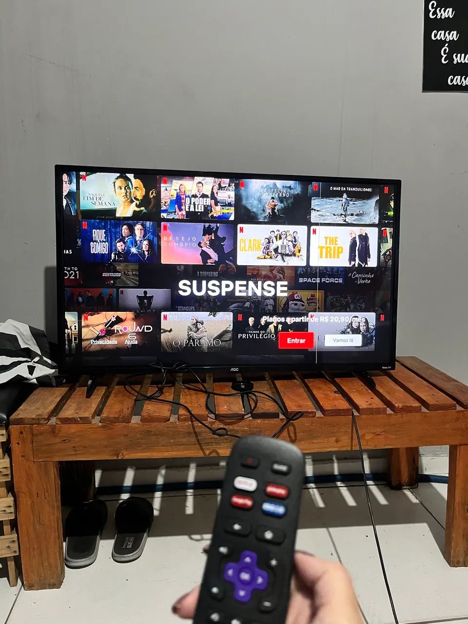 Smartv AOC Roku 43 polegadas 4K  - Foto 3