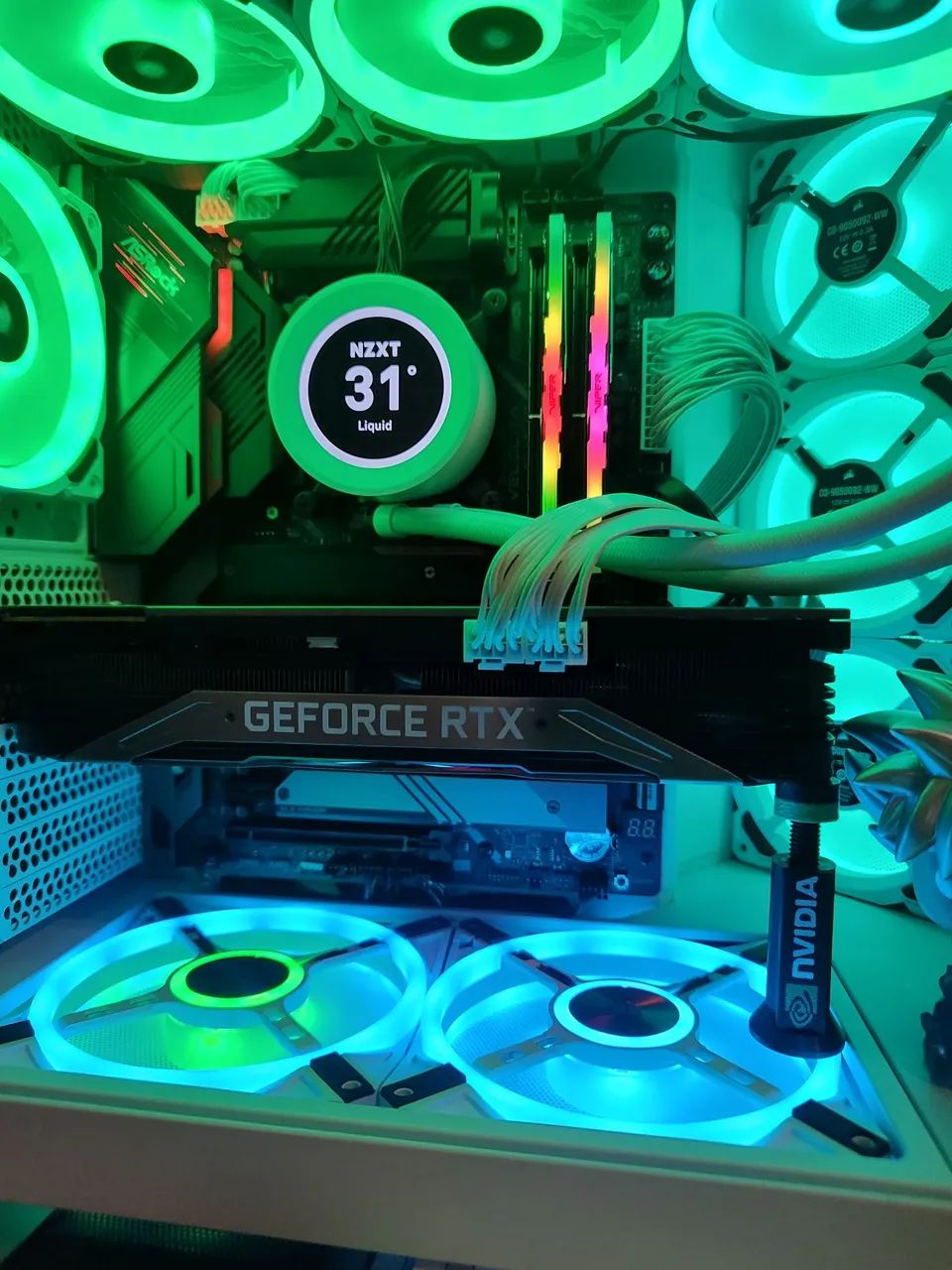 Water Cooler NZXT Kraken Elite LCD White RGB 360mm AIO - Foto 4