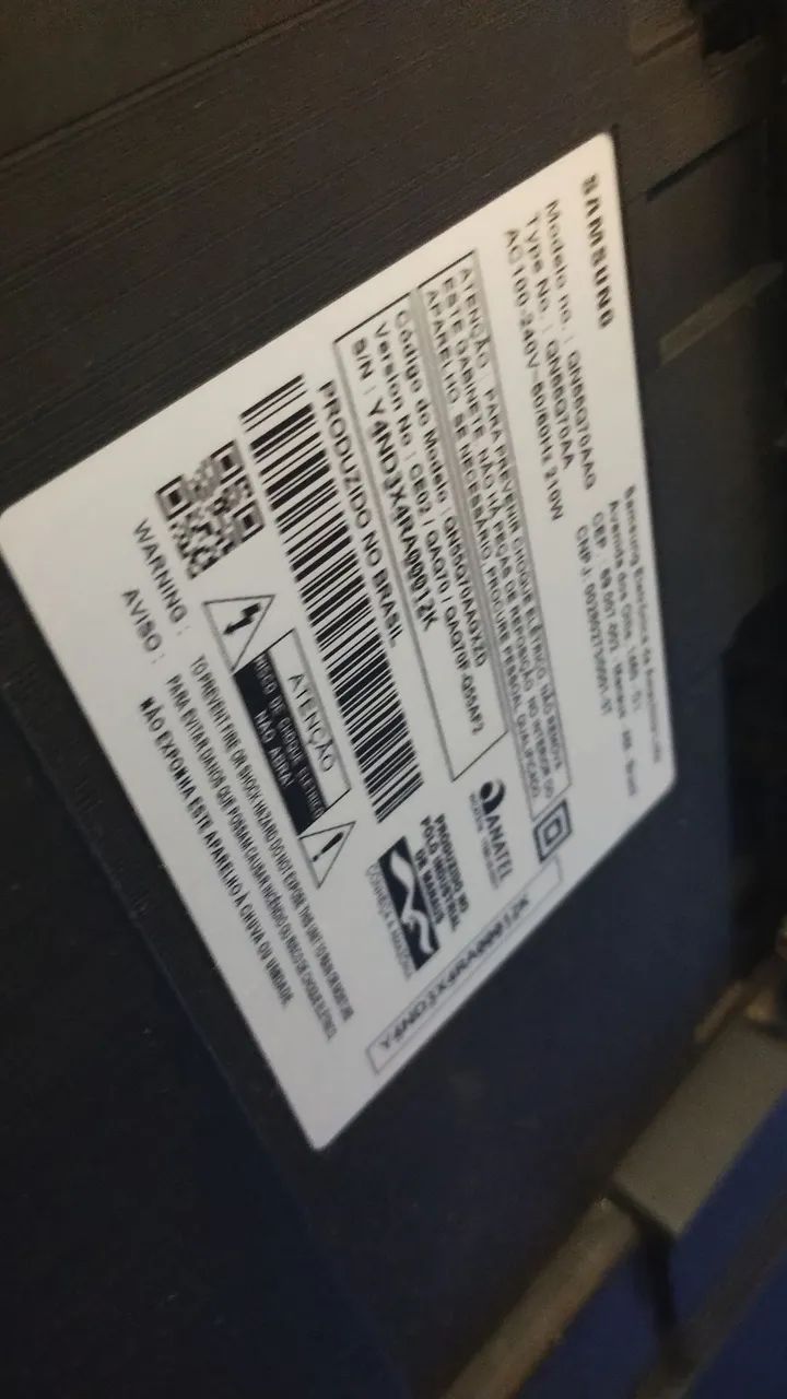 SAMARTV 55 POLEGADAS SAMSUNG PAROU E NÃO QUIS MAIS APARECE A IMAGEM  - Foto 5