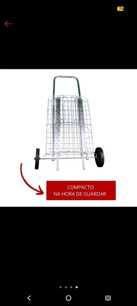 Carrinho de compras e feira  - Foto 2
