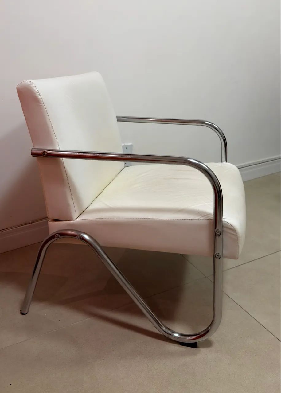 Poltrona Courino Branco (2 unidades) - Foto 3