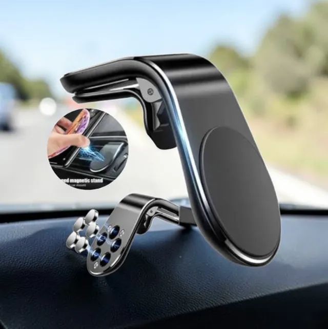 Suporte Magnético para Celular de Carro - Ajustável