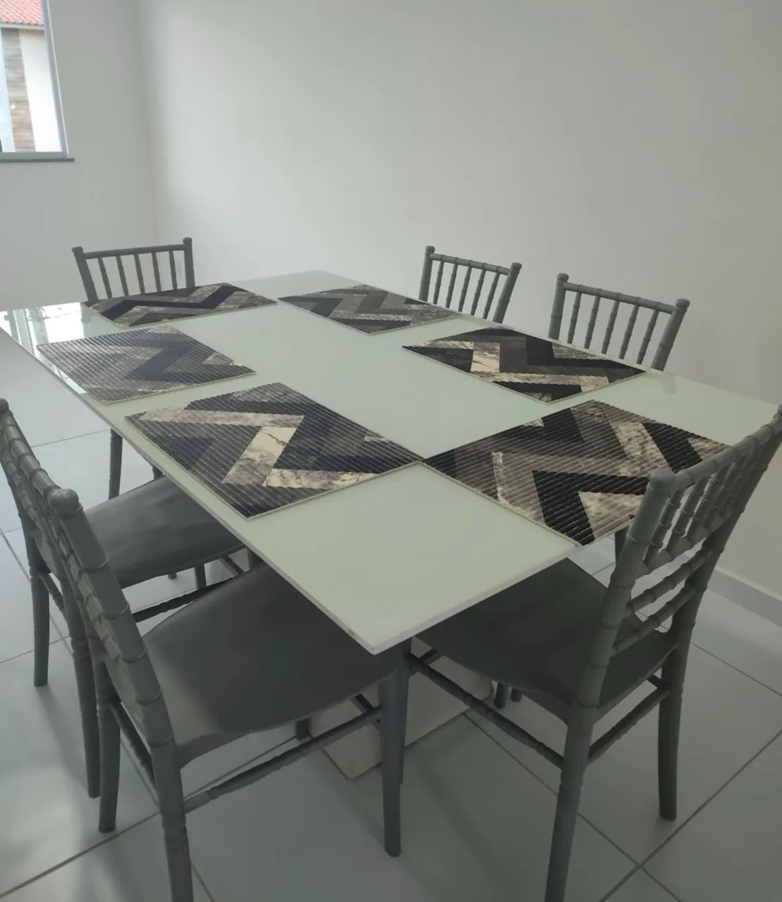 Mesa de Jantar tampo vidro - Foto 2