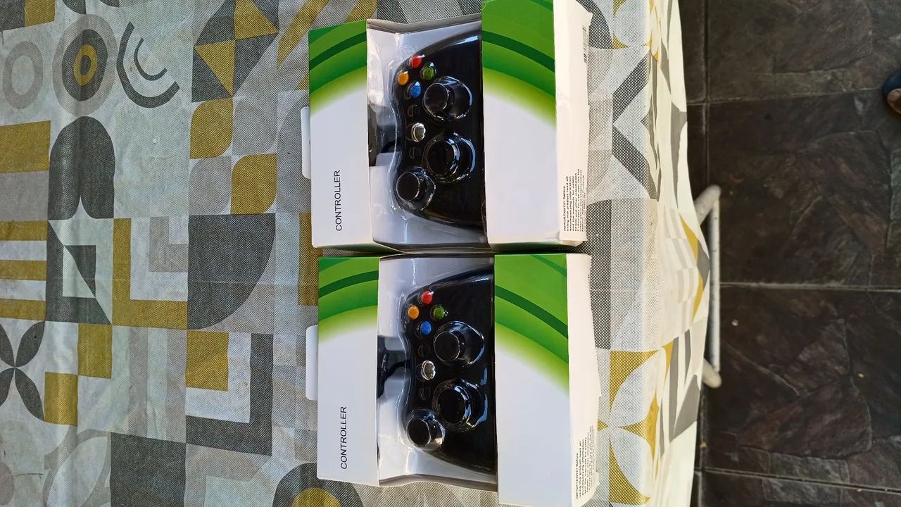 2 controle Xbox 360 para PC e Consele.