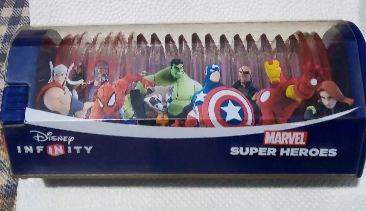 Disney Infinity Discos do Poder Tubo Portátil Vingadores Álbum de Discos Marvel Pôster PS4 - Foto 3