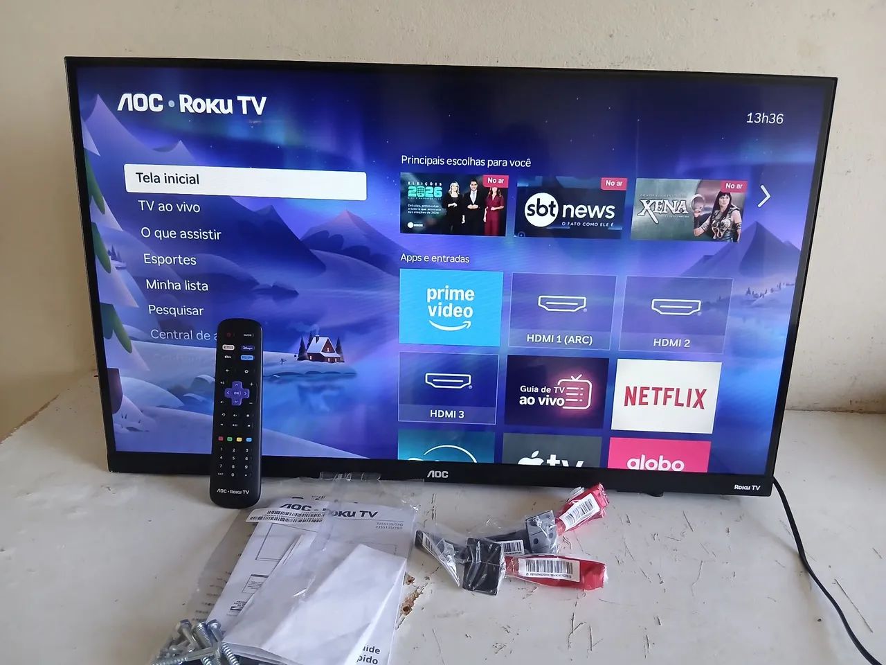 Smart tv nova 32"Pol AOC ROKU  - Foto 2