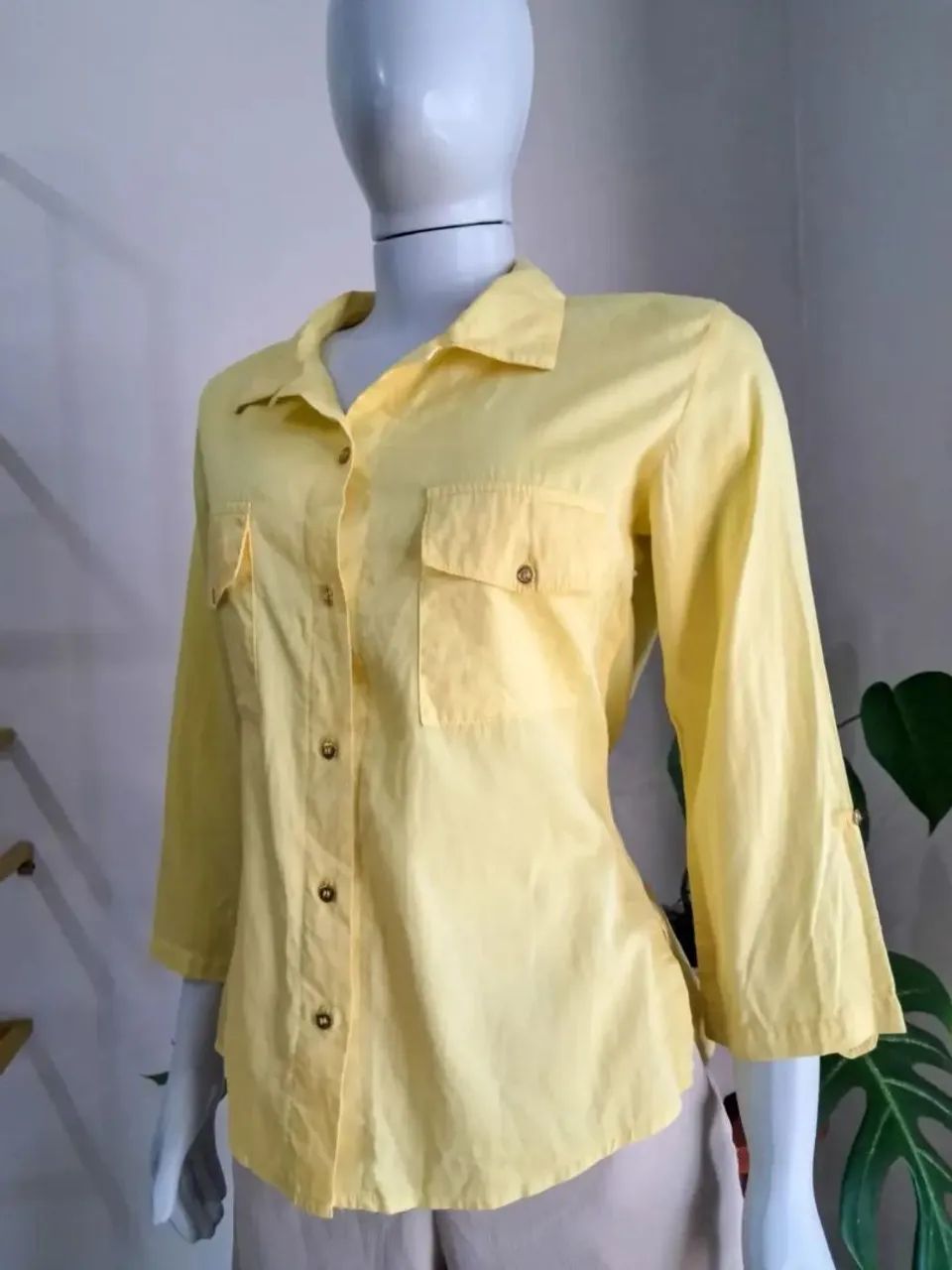 Blusa social em algodão  - Foto 3