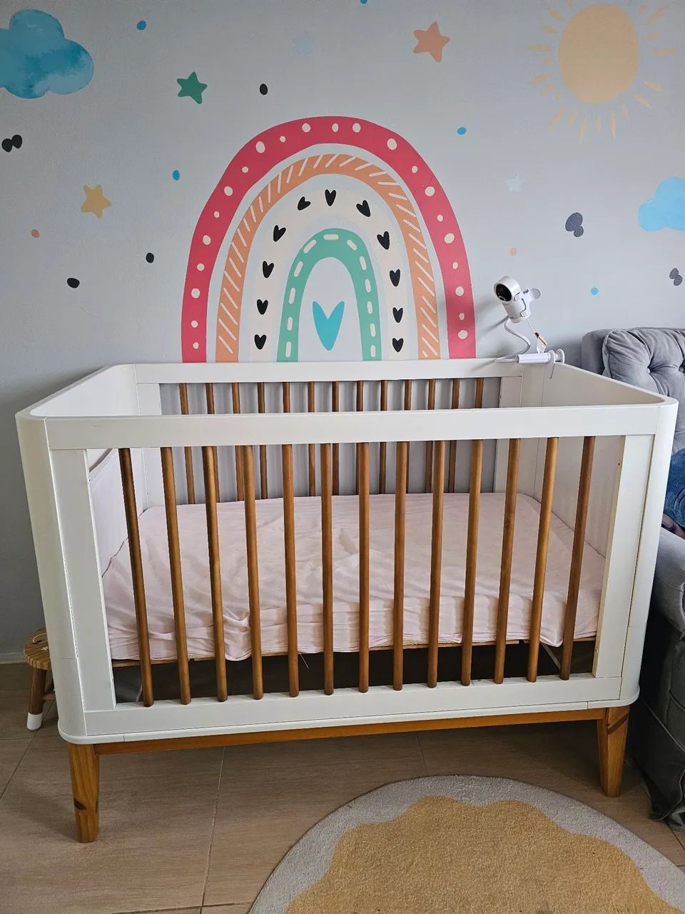 Berço/ Mini Cama Boom Plus Square Abra Cadabra | COM COLCHÃO E ACESSÓRIOS 