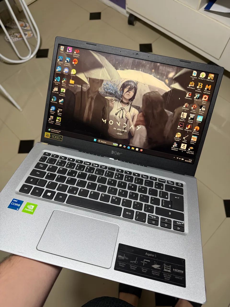 Notebook Acer Aspire 5 - MX350