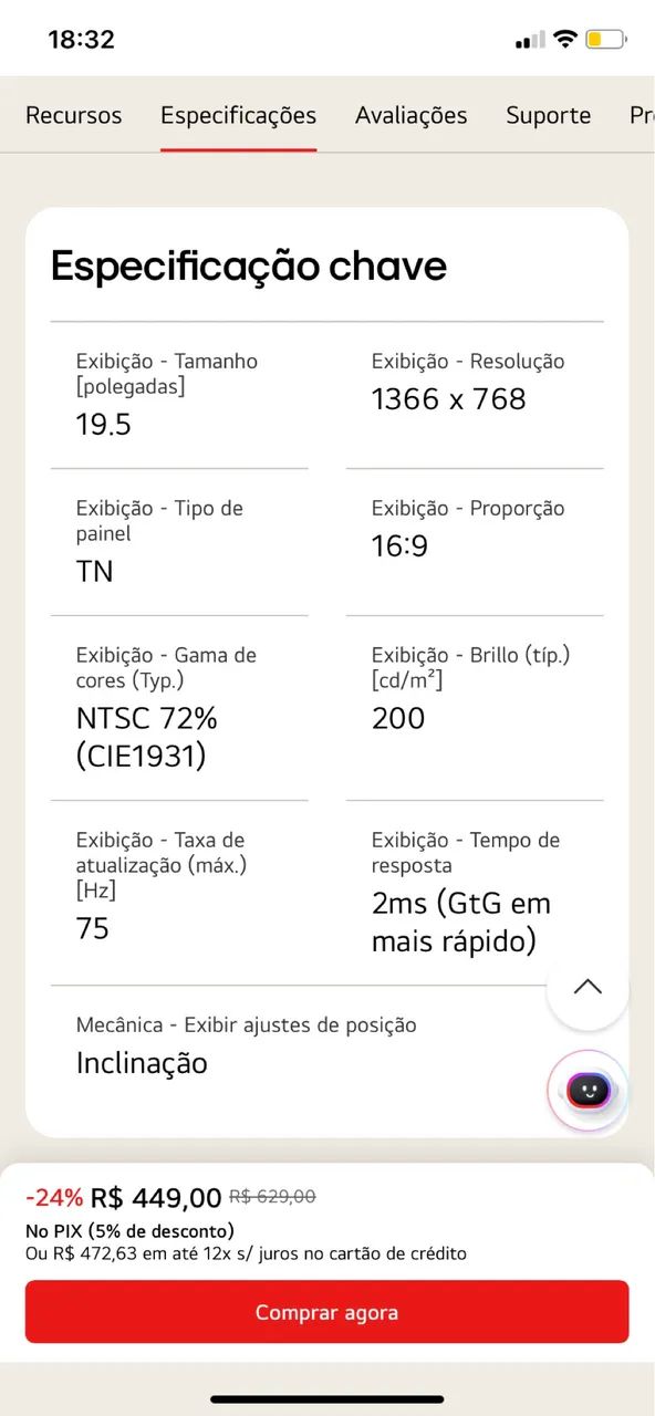 Monitor LG 19.5? 75hz  - Foto 5