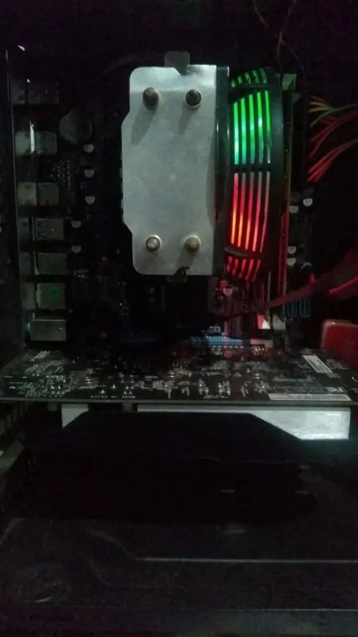 Cpu com Placa ma~e nova e Processador Novo com nota fiscal