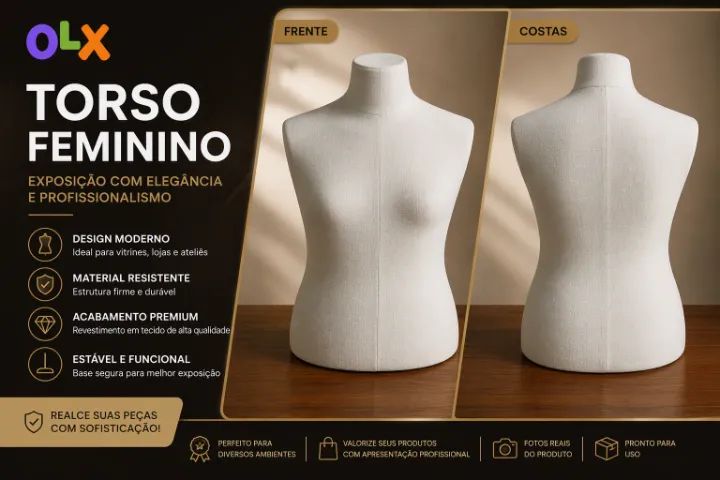 Torso de Manequim de Luxo de alta qualidade