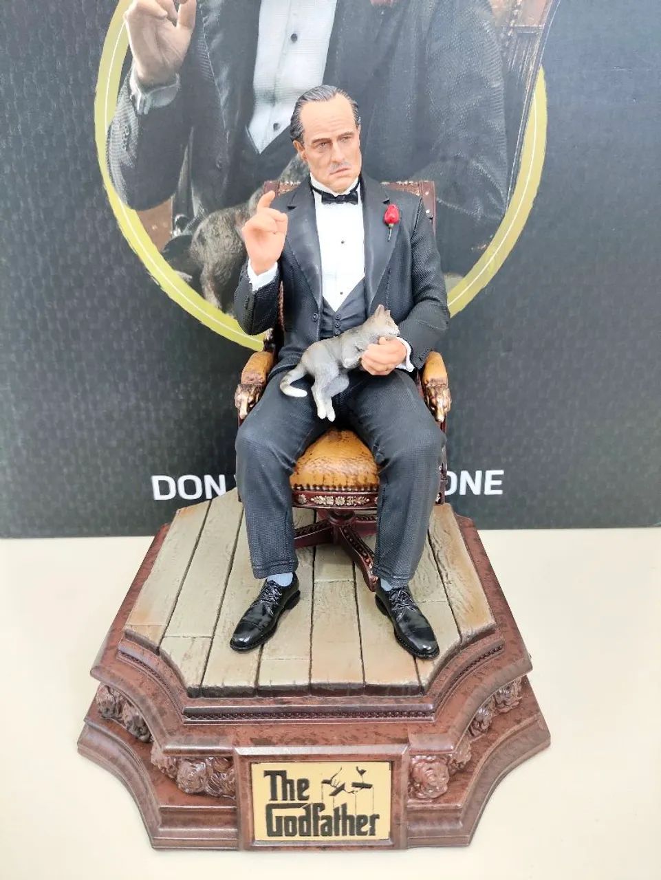 Estátua Don Vito Corleone - O Poderoso Chefão - Iron Studios  - Foto 2