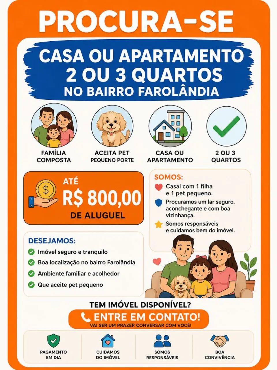 Procura se casa ou apartamento 