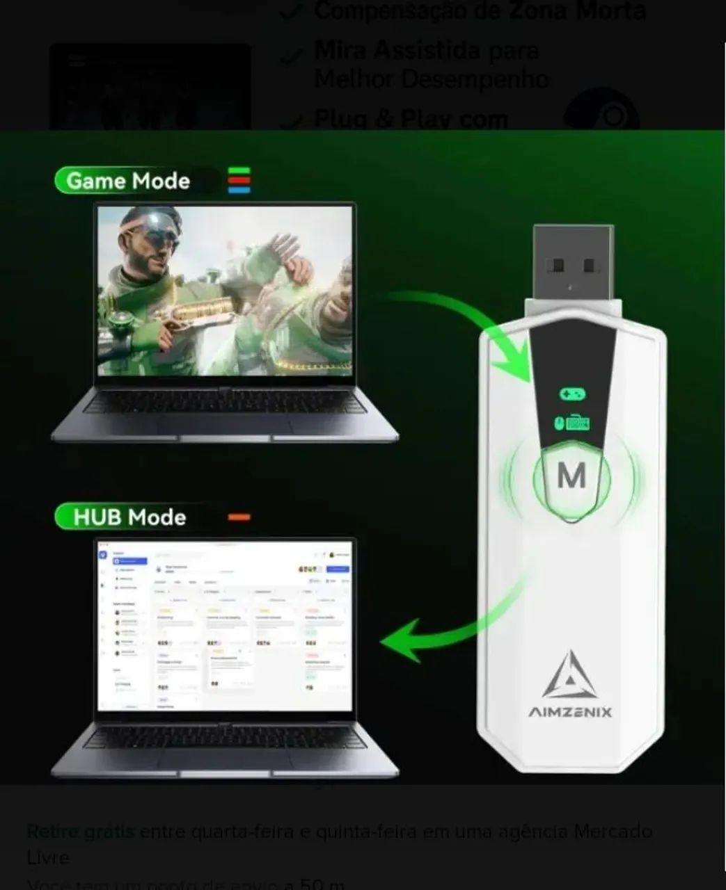 Conversor Aimzenix AX200 Pro PC Xbox PS Switch - Foto 3