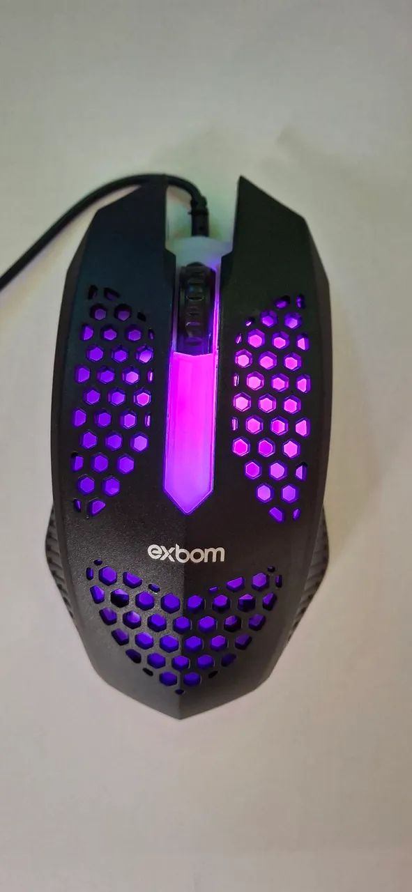 Mouse gamer exbom RGB colmeia - Foto 5