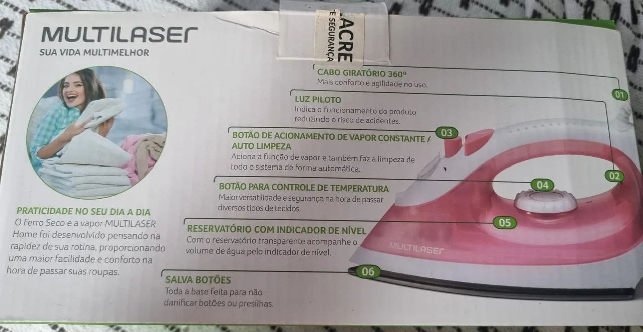 Ferro de Passar Roupas Multilaser - Foto 3