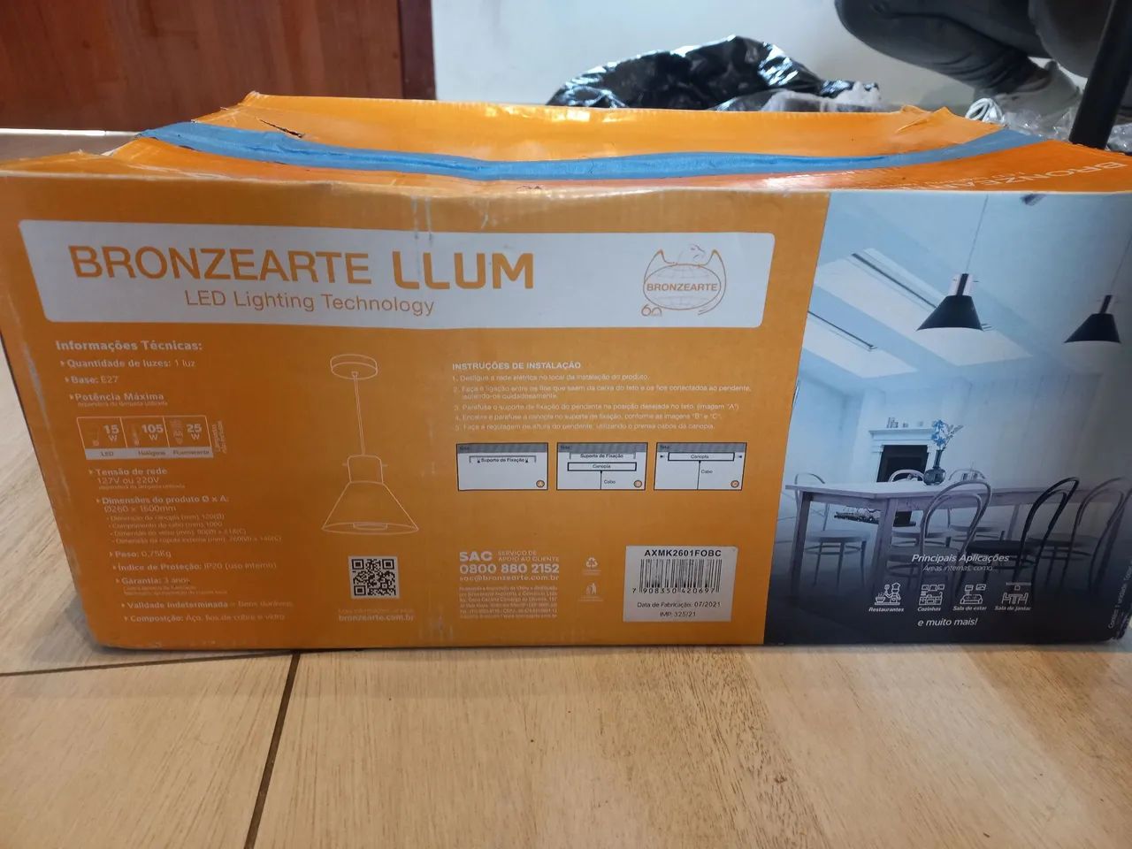 Luminária/ pendente na caixa - Foto 4