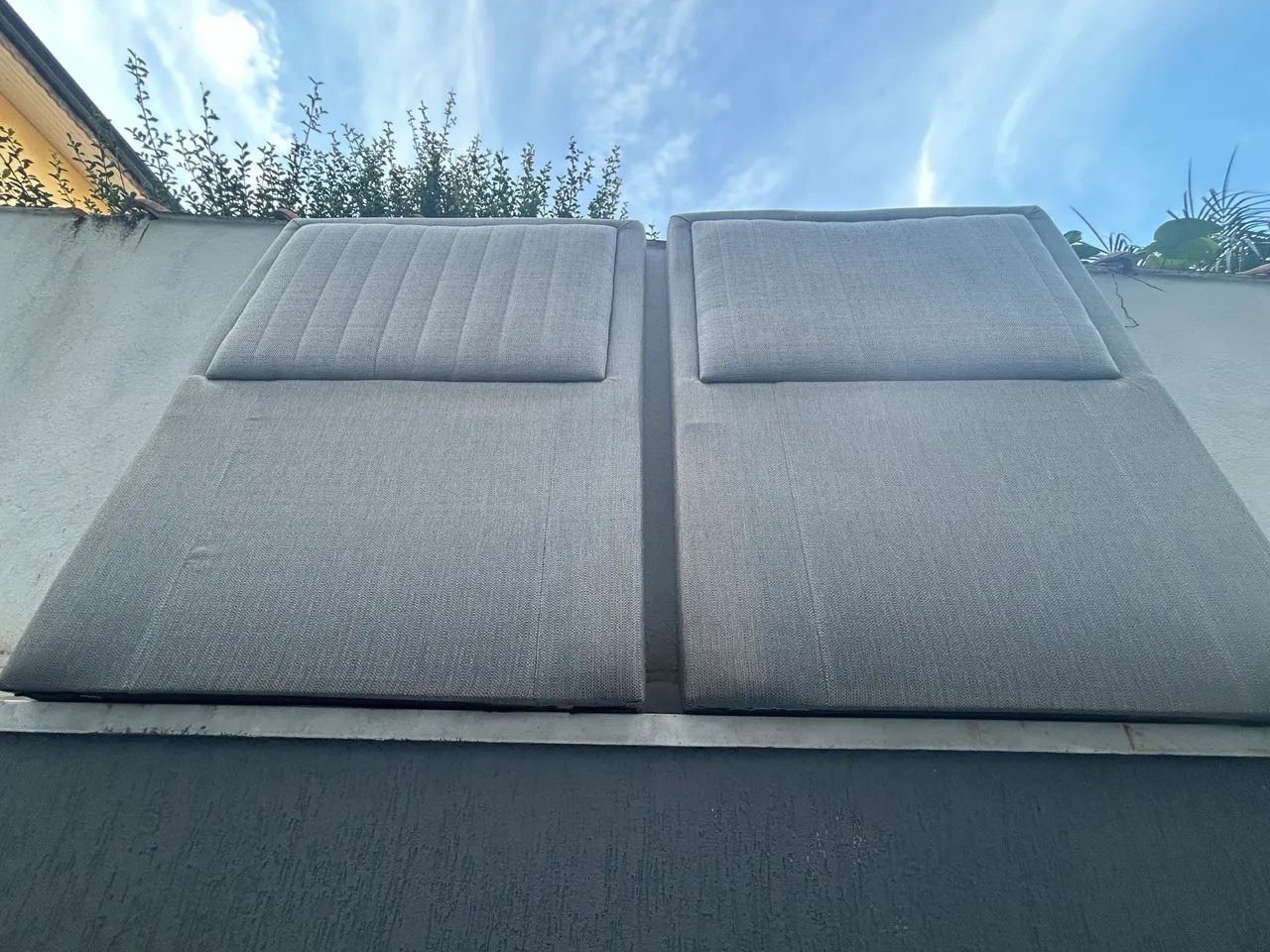 Vendo cabeceira cama box solteiro semi nova 