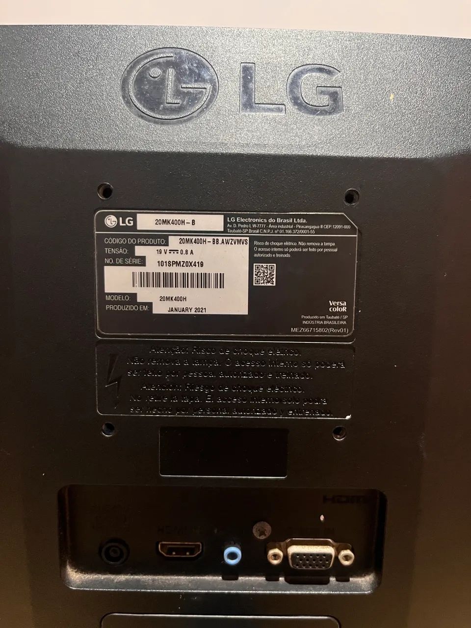 Monitor LG 20 polegadas usado  - Foto 4