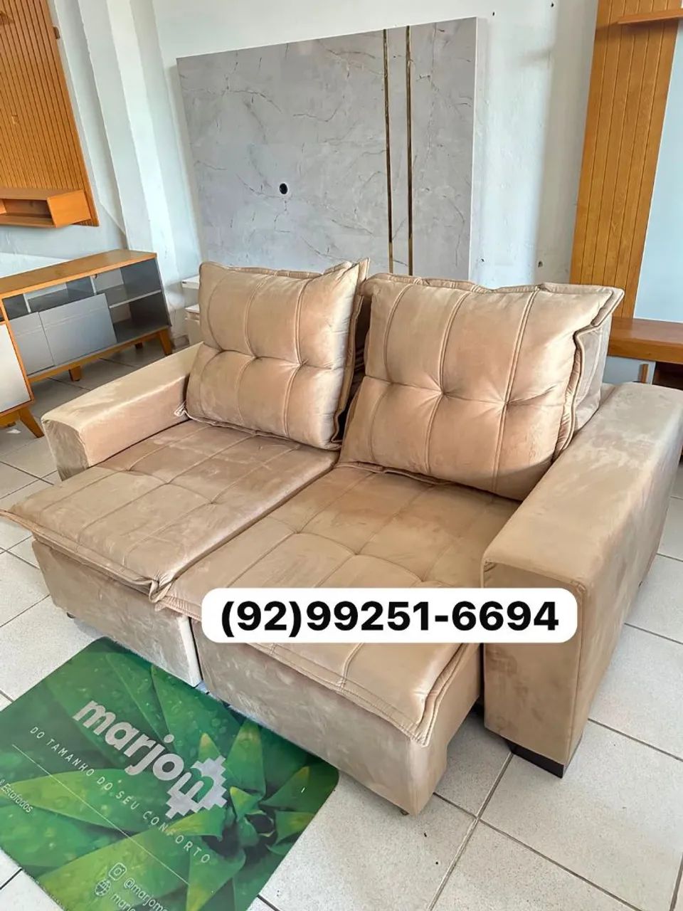 sofa retratil reclinavel com bau